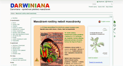 Desktop Screenshot of darwiniana.cz