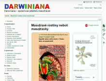 Tablet Screenshot of darwiniana.cz